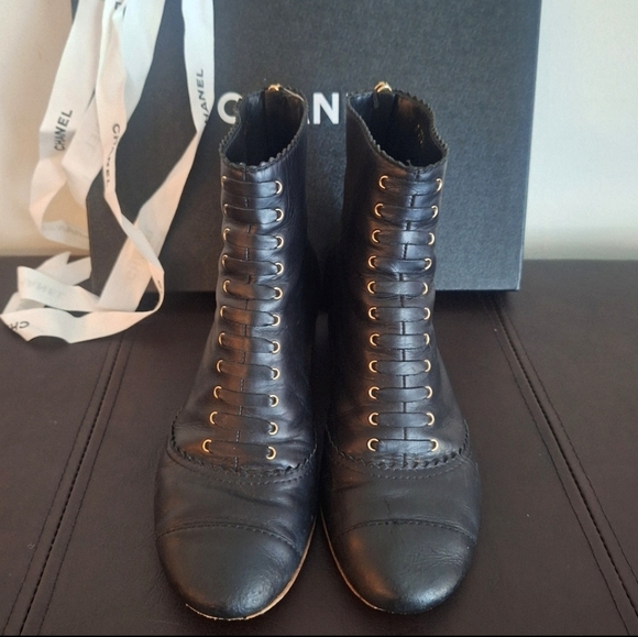 CHANEL Leather Booties - Picture 9 of 16
